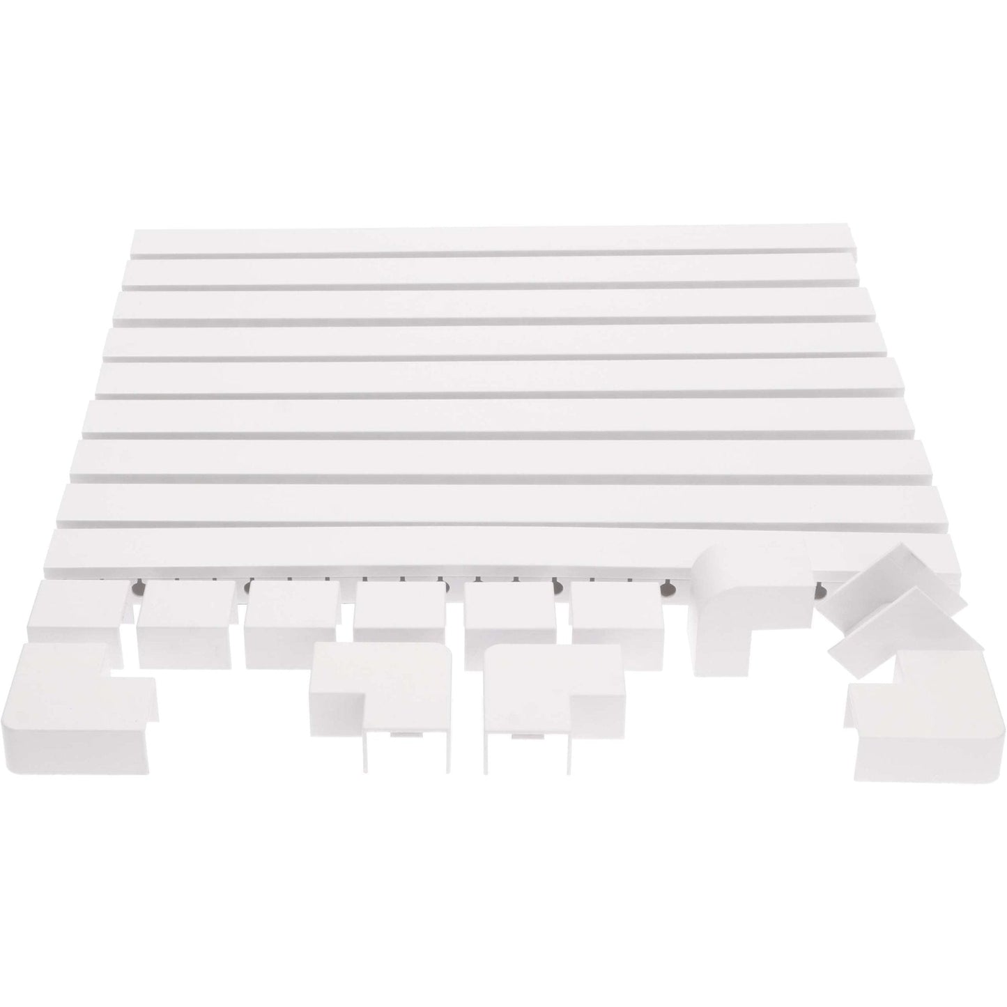 OrgaNice Kabelgoten Set - Zelfklevende organiser voor Bureau & TV - Wit