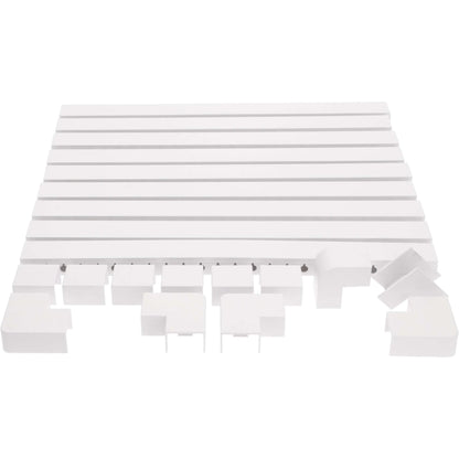 OrgaNice Kabelgoten Set - Zelfklevende organiser voor Bureau & TV - Wit