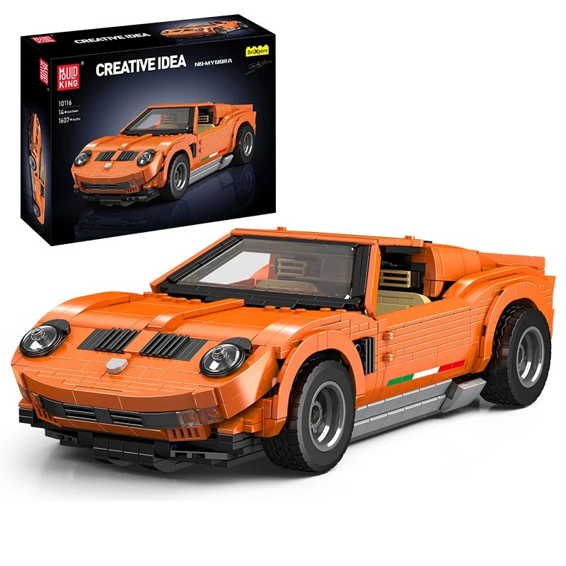 Comnox - Mould King Oranje Mura Sportwagen - 1607 Stukjes - LEGO Compatible - Technisch Speelgoed - Comnox Company