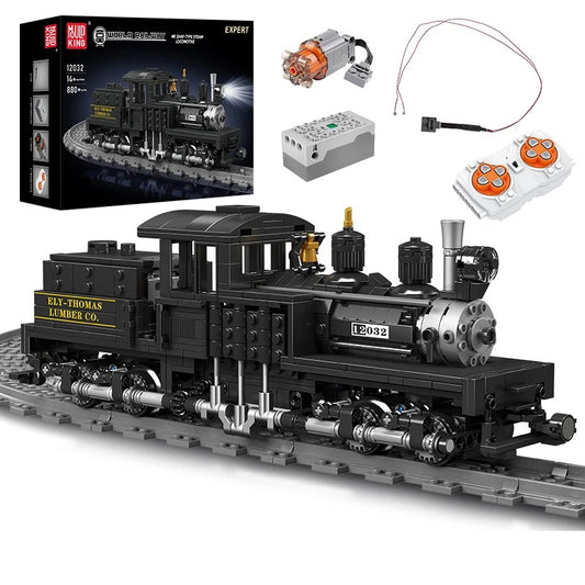 Comnox - Mould King - Shay-Type Stoomlocomotief - 880 Stukjes - LEGO Compatible - Technische Bouwset - Comnox Company