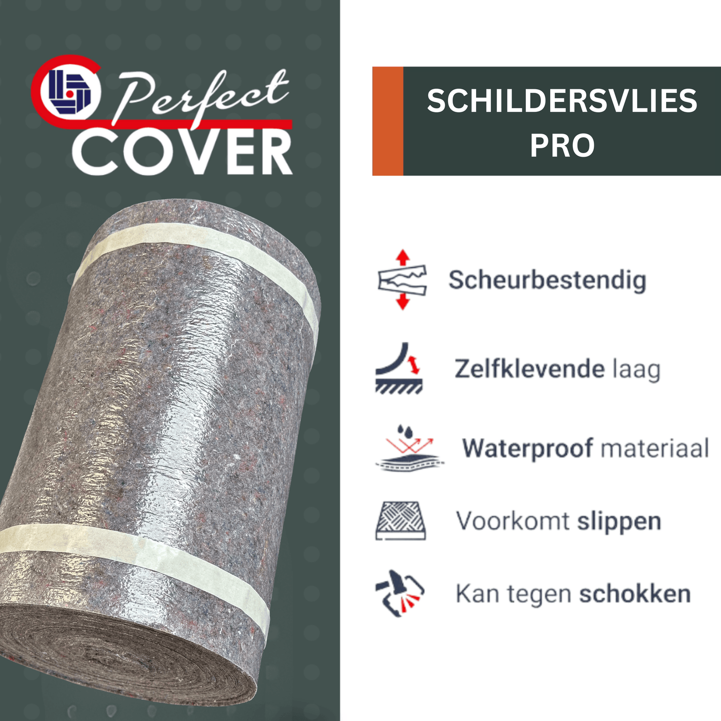 Grijze, textuurrijke isolatiemateriaalrol met zichtbare witte banden, geschikt voor thermische isolatie in bouwprojecten en energiezuinige renovaties.