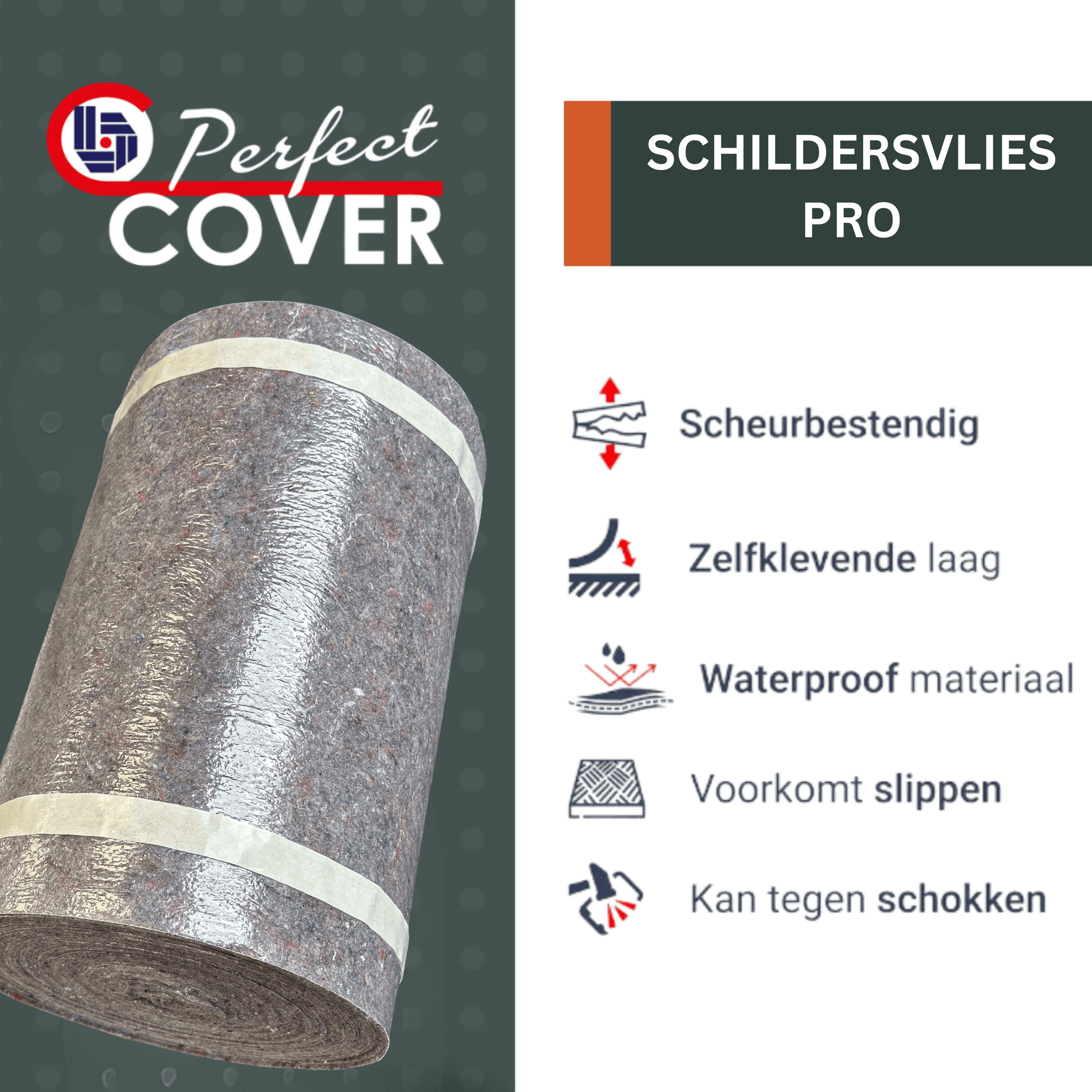 Grijze, textuurrijke isolatiemateriaalrol met zichtbare witte banden, geschikt voor thermische isolatie in bouwprojecten en energiezuinige renovaties.