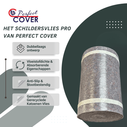 Grijze, textuurrijke isolatiemateriaalrol met zichtbare witte banden, geschikt voor warmteisolatie in bouwprojecten en energiezuinige renovaties.
