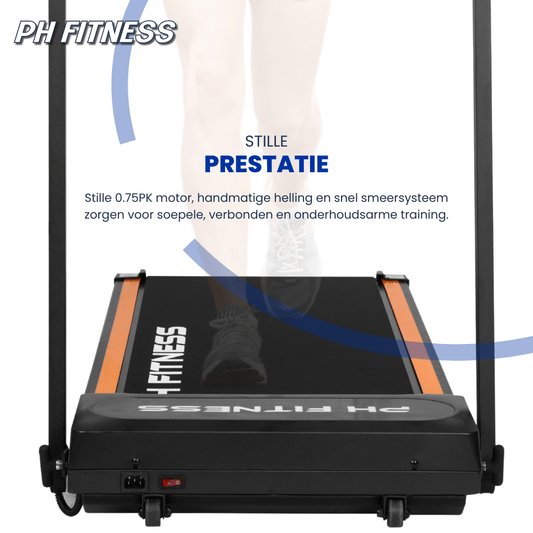 PH FITNESS loopband rustige werking 1.5 HP motor