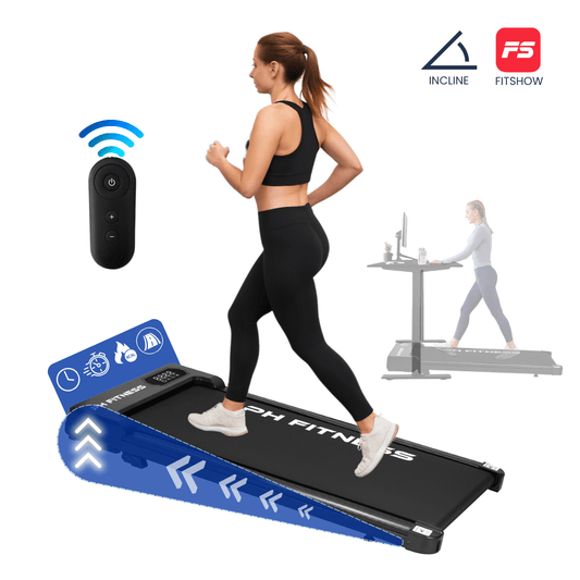 Comnox - PH Fitness B3 WalkingPad – Compacte Loopband voor Thuis & Kantoor – Stille motor – Handmatige helling – 8 km/u – 375×880 mm – kleur zwart