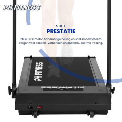 Comnox - PH Fitness A1F-3 Loopband - Comfort & Veiligheid - Handmatige helling - 12 km/u max - 385×1030 mm antislip - Bluetooth - zwart