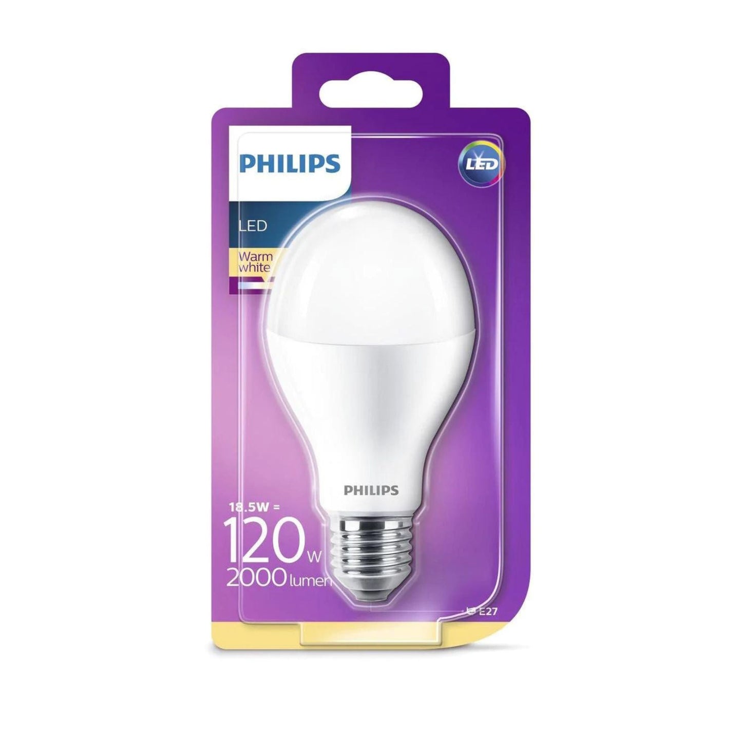 Philips CorePro E27 LED Lamp - 18.5W vervangt 120W - 2000 lumen - Warm wit