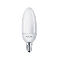 Comnox - Philips Softone E14 Spaarlamp - Warm wit licht - 5W verlicht 22W lampen - Mat kaarsvormig - 10.000 uur levensduur