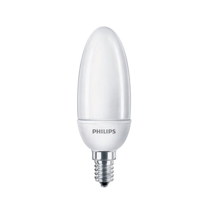 Philips Softone E14 Spaarlamp - Kaarsvormig - Mat - 5W vervangt 22W - Warm wit licht