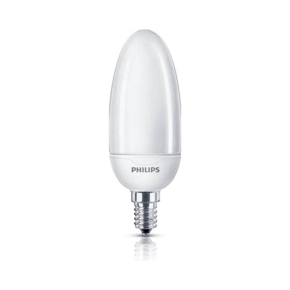 Philips Softone E14 Spaarlamp - Kaarsvormig - Mat - 8W vervangt 35W - Warm wit licht