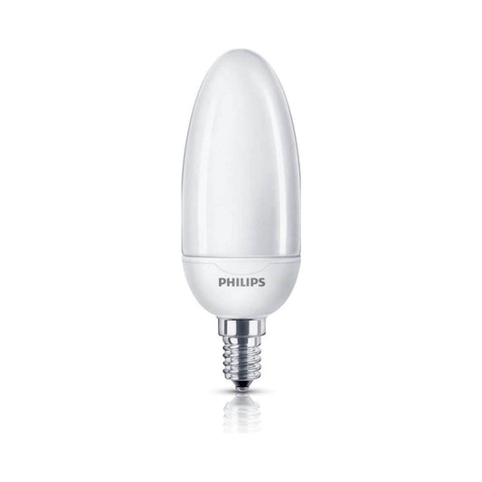 Philips Softone E14 Spaarlamp - Kaarsvormig - Mat - 8W vervangt 35W - Warm wit licht