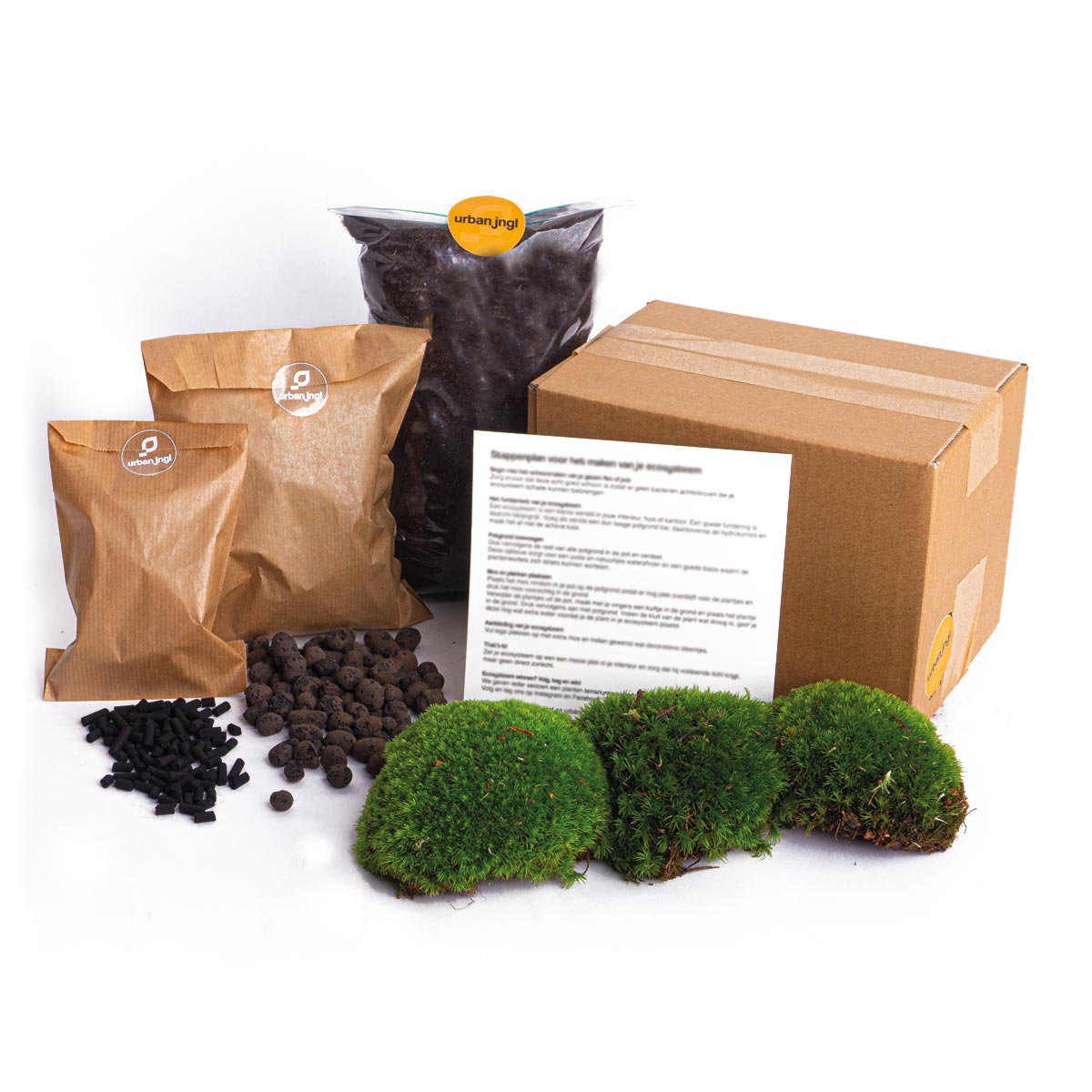 Comnox DIY Terrarium Kit Size L/XL - Complete Starter & Refill Set