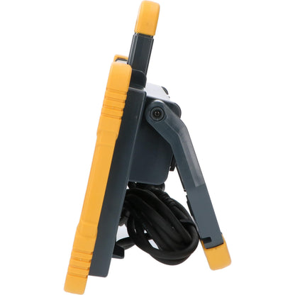 LED’s work PRO professionele werklicht met robuust geel-zwart frame, witte verlichtingsvlak en opgerolde kabel. Geschikt voor bouw- en reparatiewerkzaamheden in slecht verlichte ruimtes.