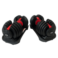 Comnox - Premium Series Verstelbare Dumbbell - 15 gewichten in één dumbbell - 24KG