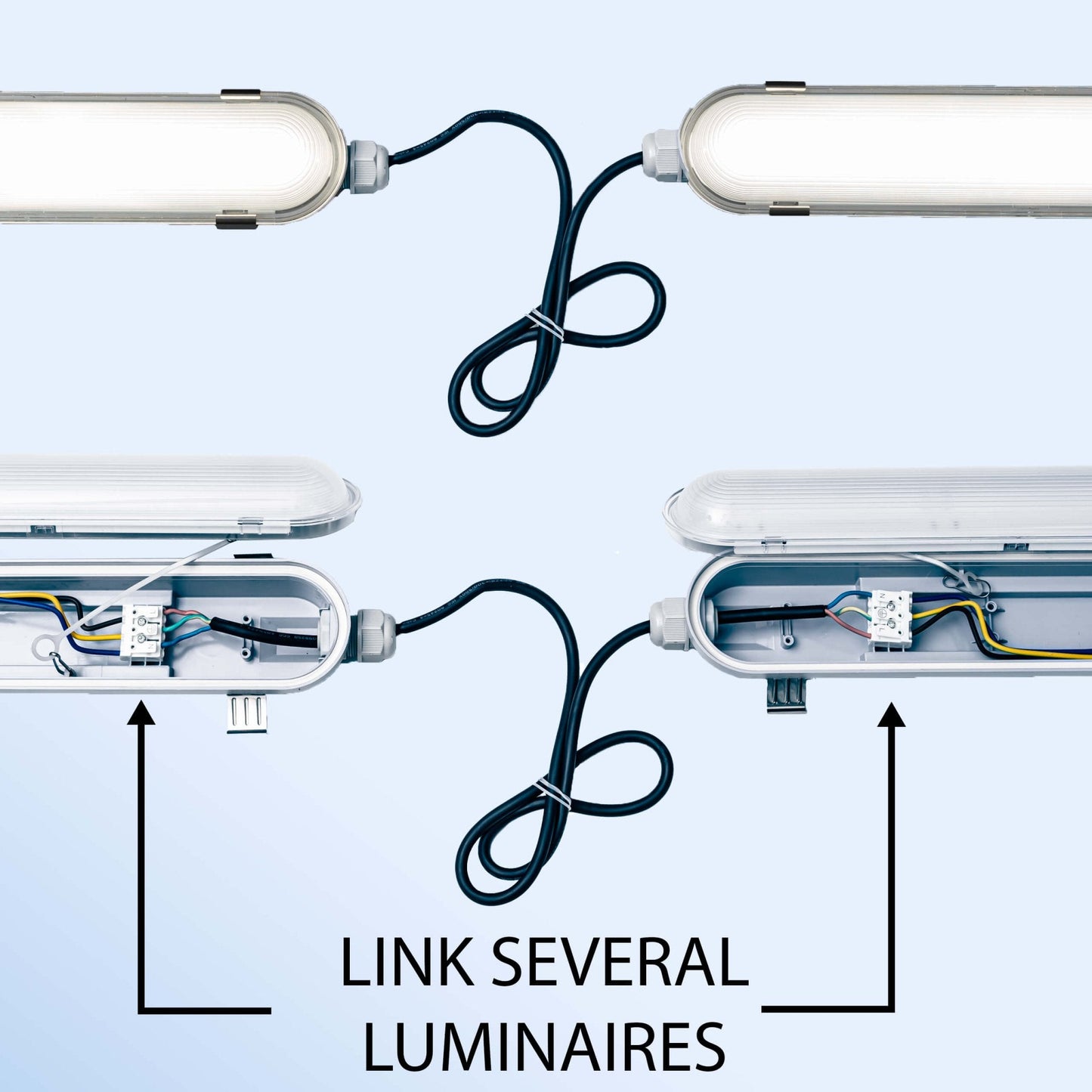 Comnox - PremiumPro LED TL armatuur - Waterdicht en slagvast - 120 cm