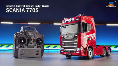 HUINA - RC Truck 1/18 19CH 770S Scania Legering Tractor 2.4G Afstandsbediening Speelgoed – Krachtig en Realistisch – Vol - productvideo