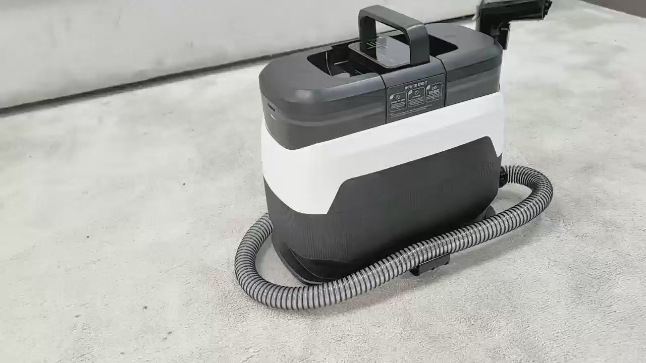 Teendow C6 MAX - Krachtige 3-in-1 bekleding- en tapijtreiniger - 1650W stoom + 12000 Pa zuigkracht - grote tanks 1250/11 - productvideo