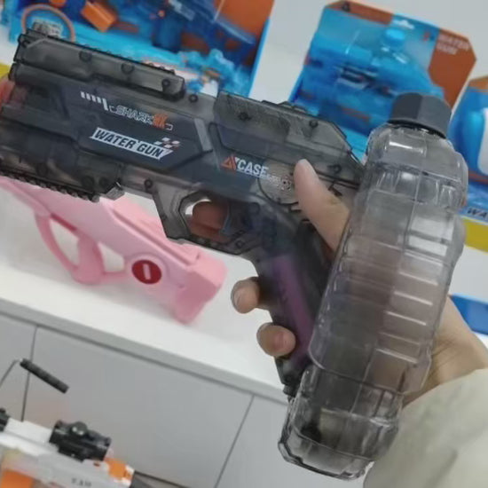 Elektrische waterpistool voor volwassenen - Krachtige spuitmond - Automatische waterzuiging - Zomer buiten strand speelg - productvideo