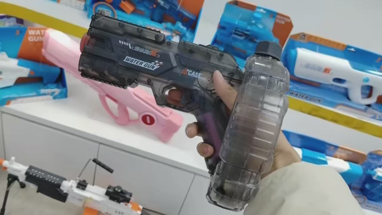 Elektrische waterpistool voor volwassenen - Krachtige spuitmond - Automatische waterzuiging - Zomer buiten strand speelg - productvideo