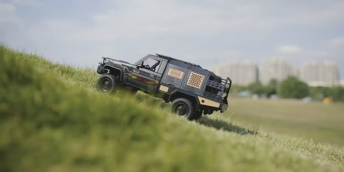 RC Pickup 1/12 - Realistische Off‑Road ervaring - 4WD krachtig - 37x15x16 cm - 280 motor - productvideo