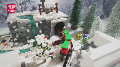 Comnox - Mould King - Kersttrein Wonderland - Gemotoriseerd Bouwpakket - 4234 Stenen - Remote Control Christmas Train Set - Speelgoed voor Kerstliefhebbers en Kinderen - LEGO Compatible