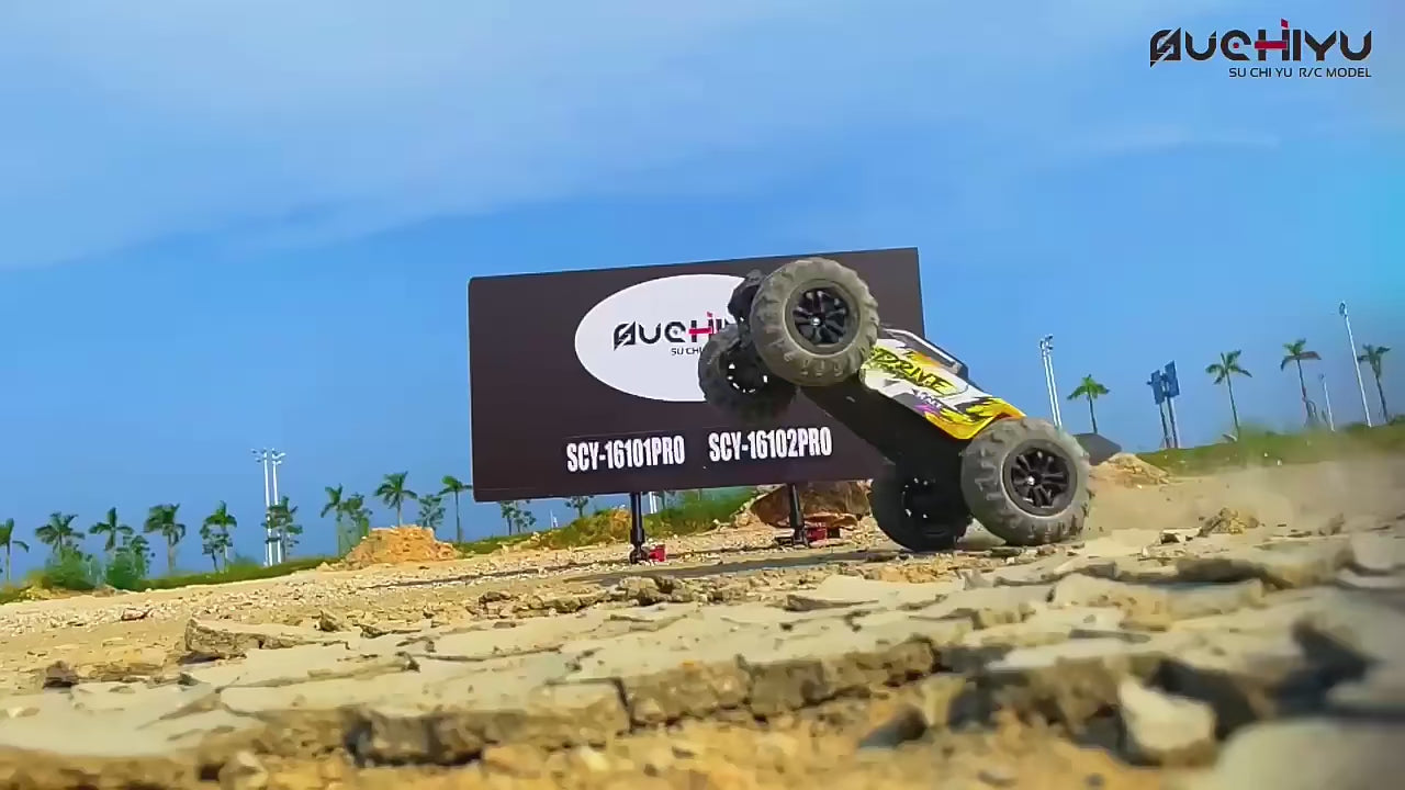 RC Monstertruck 1:16 4WD Off Road – Superborstelloze Motor – 80 km/h – Hooge Snelheid – Drifting & Racing - productvideo 3