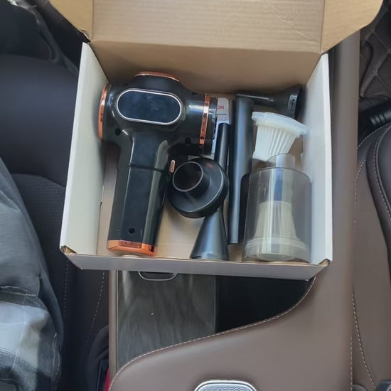 Draagbare Auto Stofzuiger - Krachtig & Compact - 95000PA Suigkracht - 2000 mAh Batterij - ABS Material - productvideo