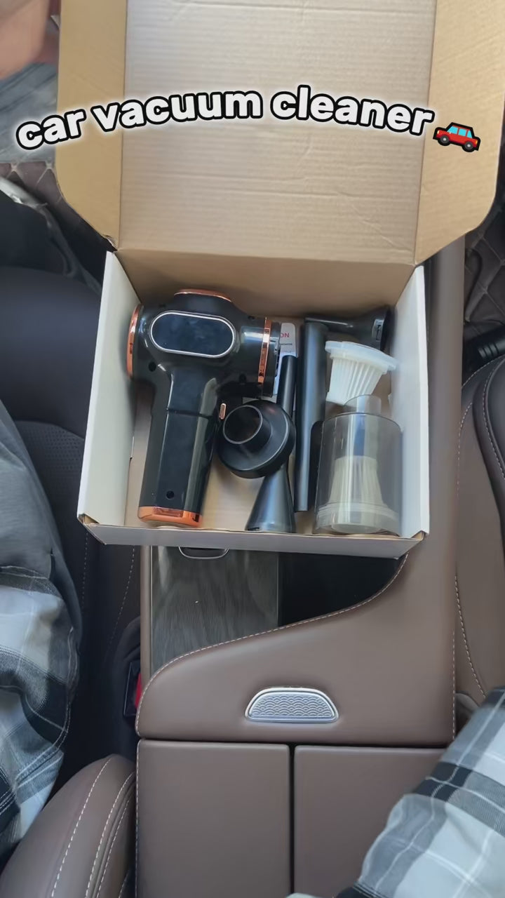 Draagbare Auto Stofzuiger - Krachtig & Compact - 95000PA Suigkracht - 2000 mAh Batterij - ABS Material - productvideo
