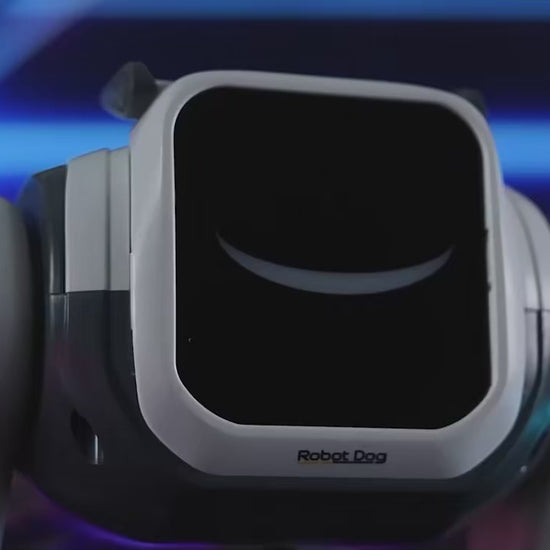 Robot Hond Intelligente AI - Spraakgestuurde Interactieve Speelrobot voor Kinderen en Volwassenen - Blauw LED Licht - Pr - productvideo