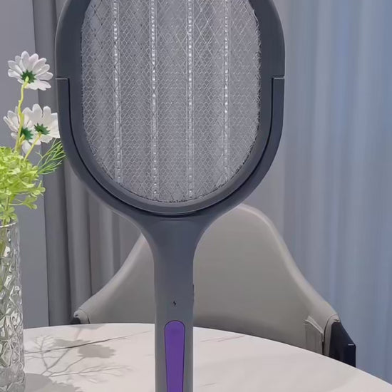 Telescopische elektrische muggenverjager & UV-lamp - Veilig, bescherming - Uittrekbaar tot 109 cm - Wandmontage zonder o - productvideo