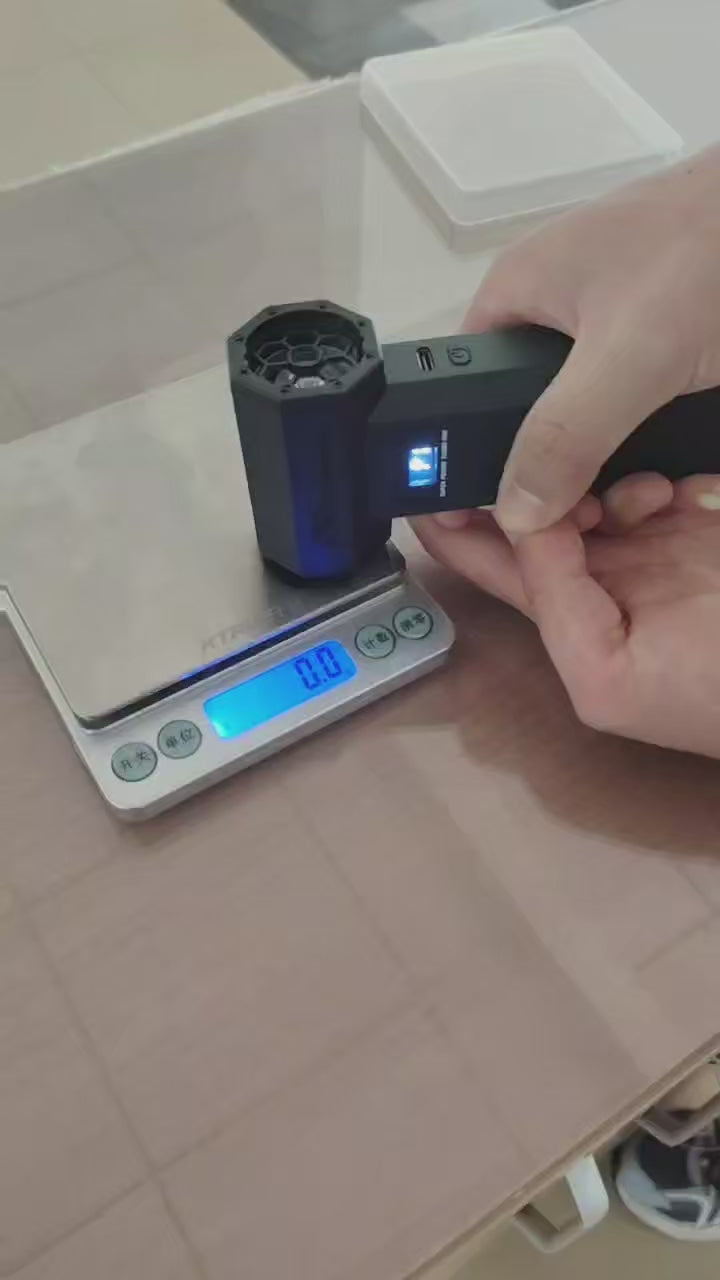Turboventilator P70 - Krachtige luchtblazer voor moeiteloze reiniging - 110000 tpm turbo-jet met LED-lamp - CE-gecertifi - productvideo
