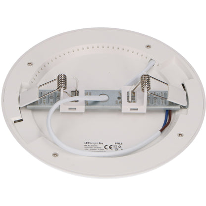 PRO LED Inbouw plafondlamp ø 16 cm - Ultra dun - Dimbaar koud wit licht - 12W