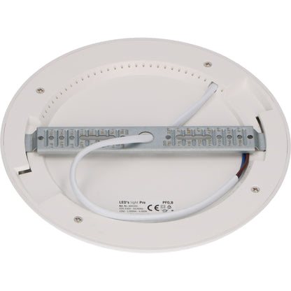 PRO LED Inbouw plafondlamp ø 16 cm - Ultra dun - Dimbaar koud wit licht - 12W