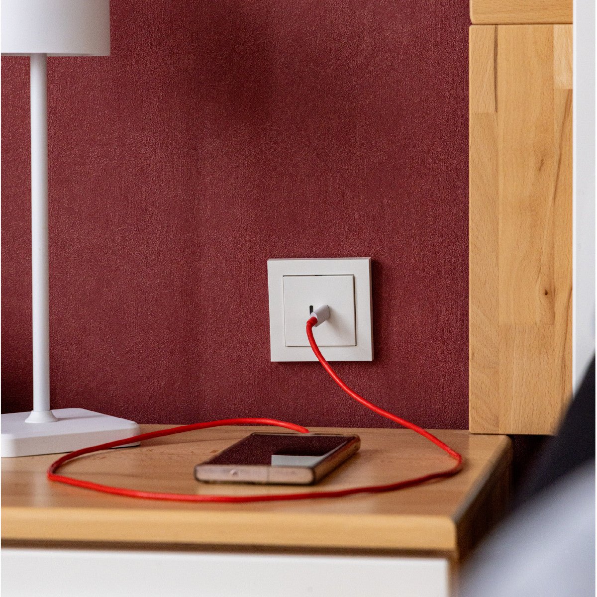 Comnox - ProCharge USB-C inbouw wandcontactdoos stopcontact duo - Krachtige 65W oplader - Dual USB-C poorten - Efficiënt laden - Wit