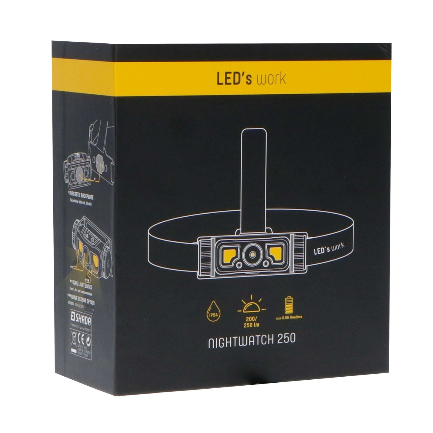 Professional LED Hoofdlamp op accu met zoomfunctie - Oplaadbaar - IP44 - Dimbaar - 250 lm