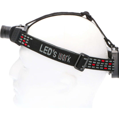 LED's Work Hoofdlamp op batterijen - Met zoomfunctie - Dimbaar - IP44 waterdicht - 400 Lumen