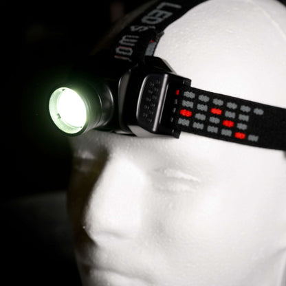 LED's Work Hoofdlamp op batterijen - Met zoomfunctie - Dimbaar - IP44 waterdicht - 400 Lumen