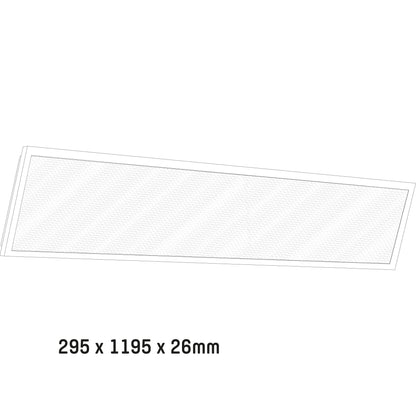 LED's Light LED Paneel 30 x 120 cm - Rechthoekig - Koel wit (4000K) - 4000 Lumen - 40W
