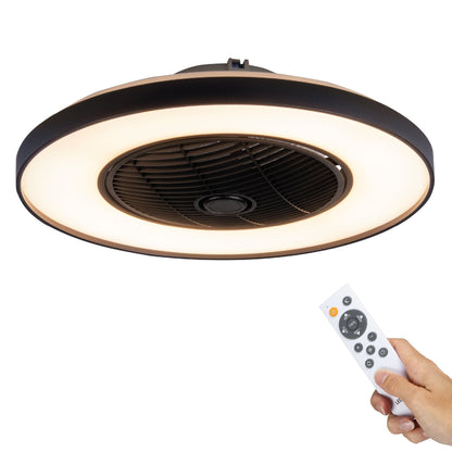 Proventa 3D Air Plafondlamp met Ventilator 60cm - Full room luchtcirculatie - Zomer & Winterstand – Licht en kleurtemperatuur instelbaar