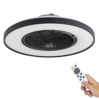 Proventa 3D Air Plafondlamp met Ventilator 60cm - Full room luchtcirculatie - Zomer & Winterstand – Licht en kleurtemperatuur instelbaar