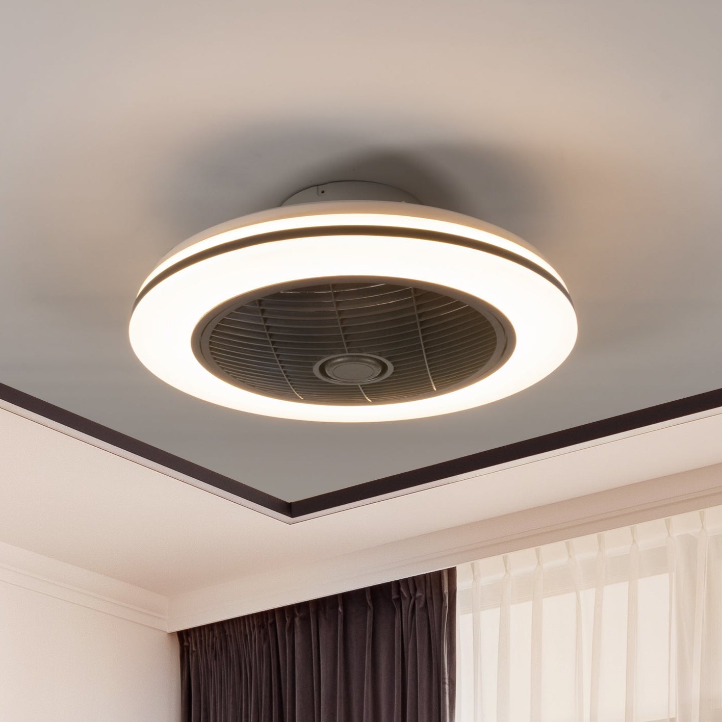 Comnox - LED'S LIGHT Moderno - Plafondventilator met verlichting - Dimbare LED & 2 standen