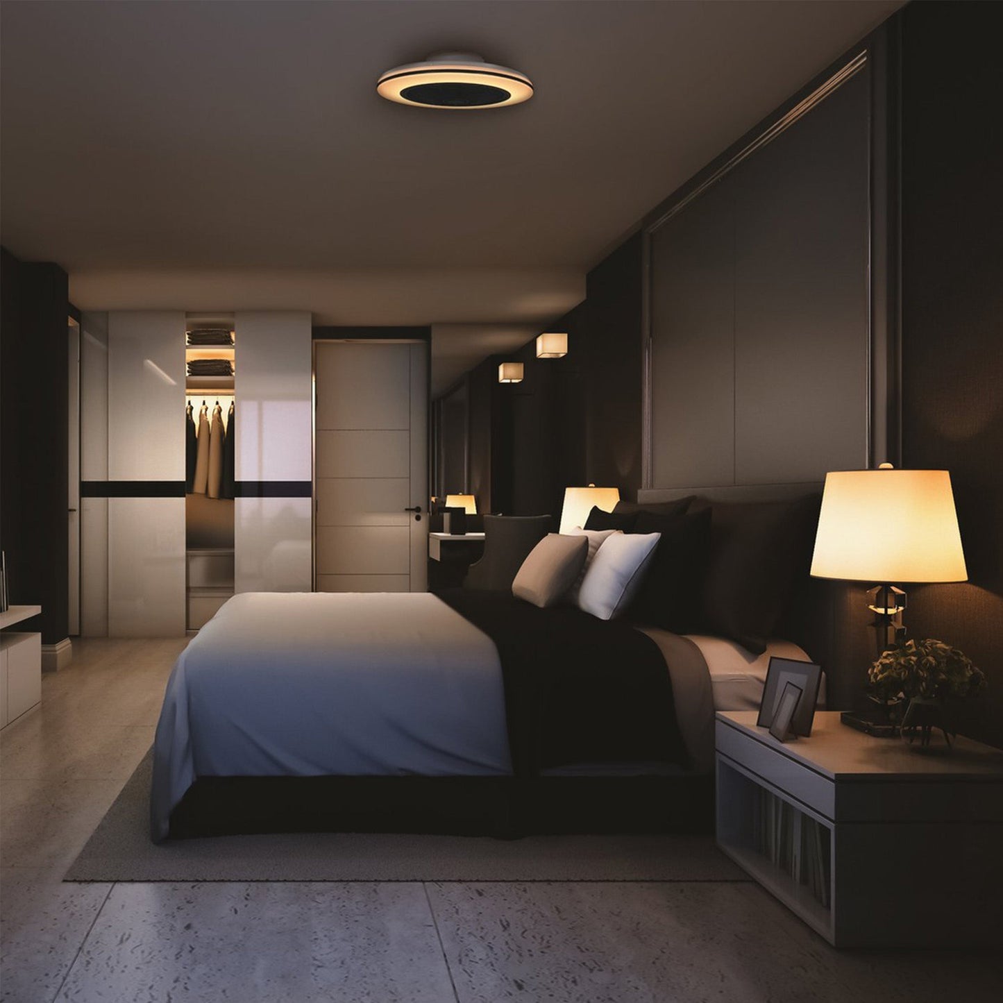 Proventa 3D Air Plafondventilator met verlichting 50 cm - Verspreidt lucht over hele kamer - Met afstandsbediening