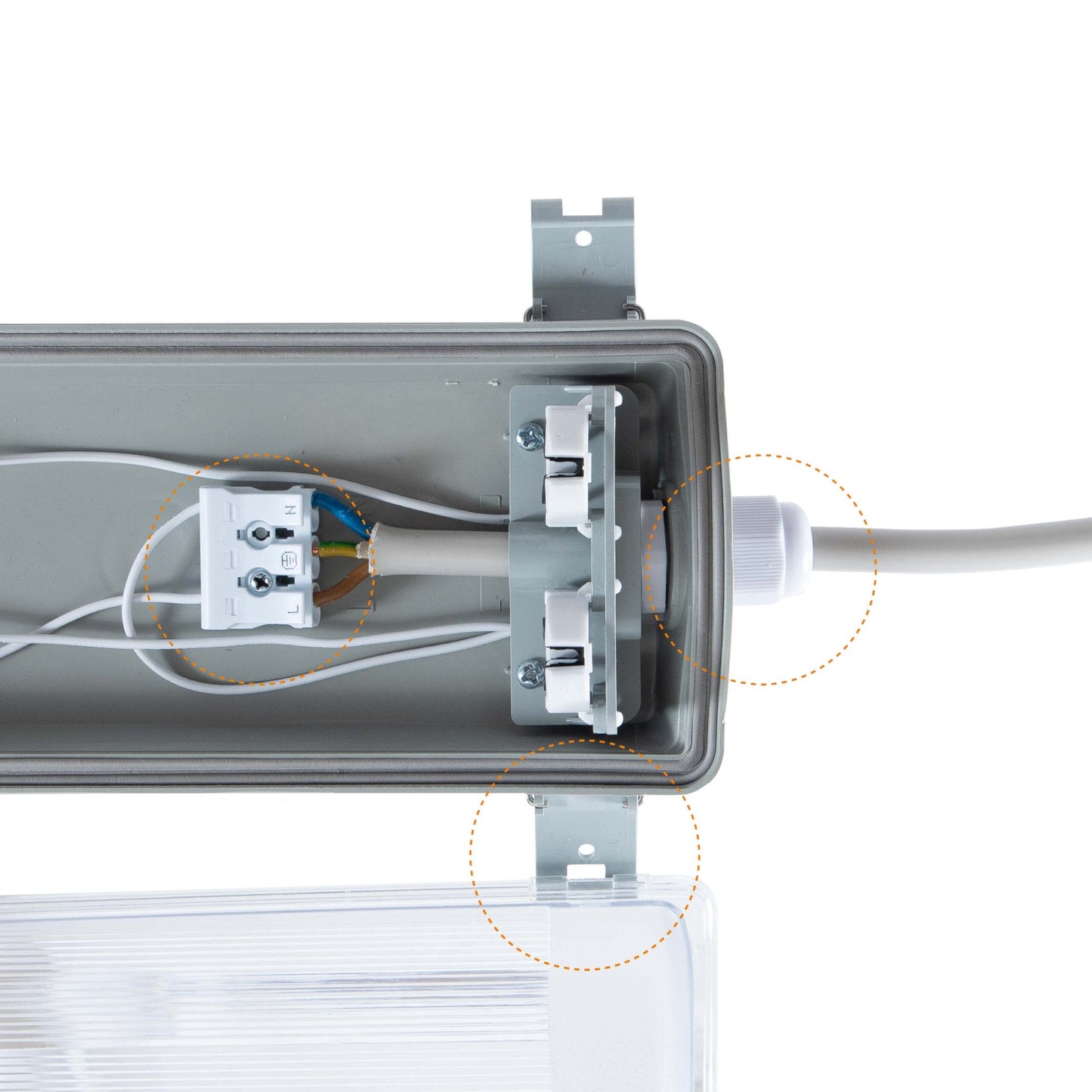 Comnox - Proventa - Dubbele LED TL verlichting 60 cm - Energiezuinig - Duurzaam - 2160 lumen - IP65 - 2 x 18W