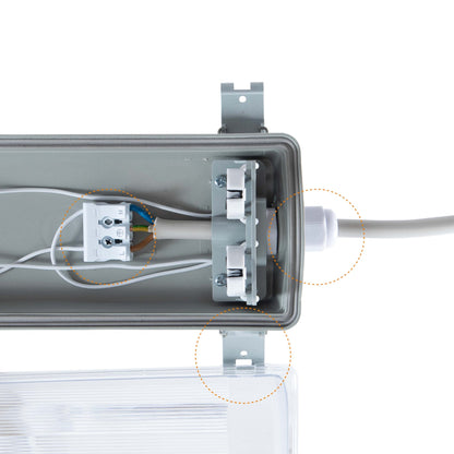 Comnox - Proventa - Dubbele LED TL verlichting 60 cm - Energiezuinig - Duurzaam - 2160 lumen - IP65 - 2 x 18W