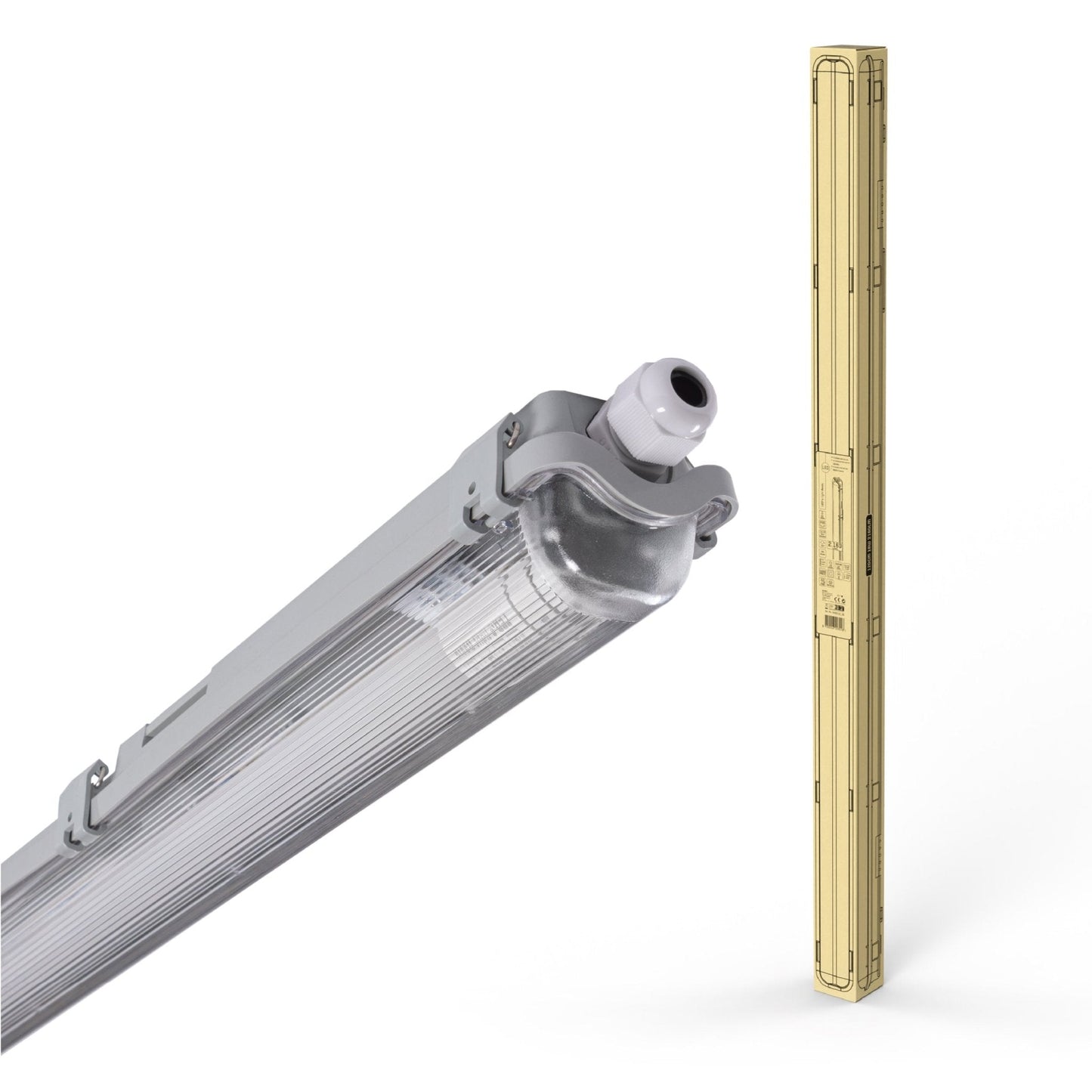 Proventa LED TL armaturen set - Waterdicht & Helder licht - 4 stuks