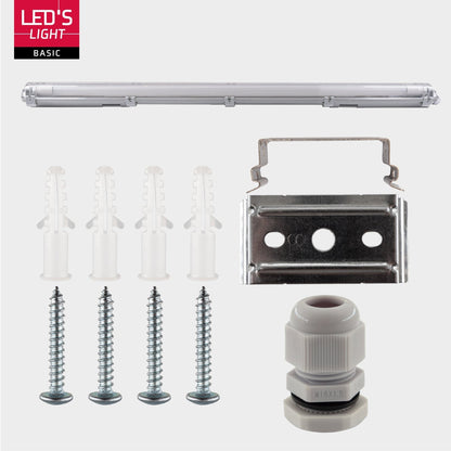 Proventa LED TL armaturen set - Waterdicht & Helder licht - 4 stuks