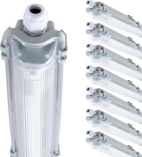 Comnox - Proventa LED TL armaturen 120 cm - Voordeelverpakking van 8 stuks - Koud wit licht