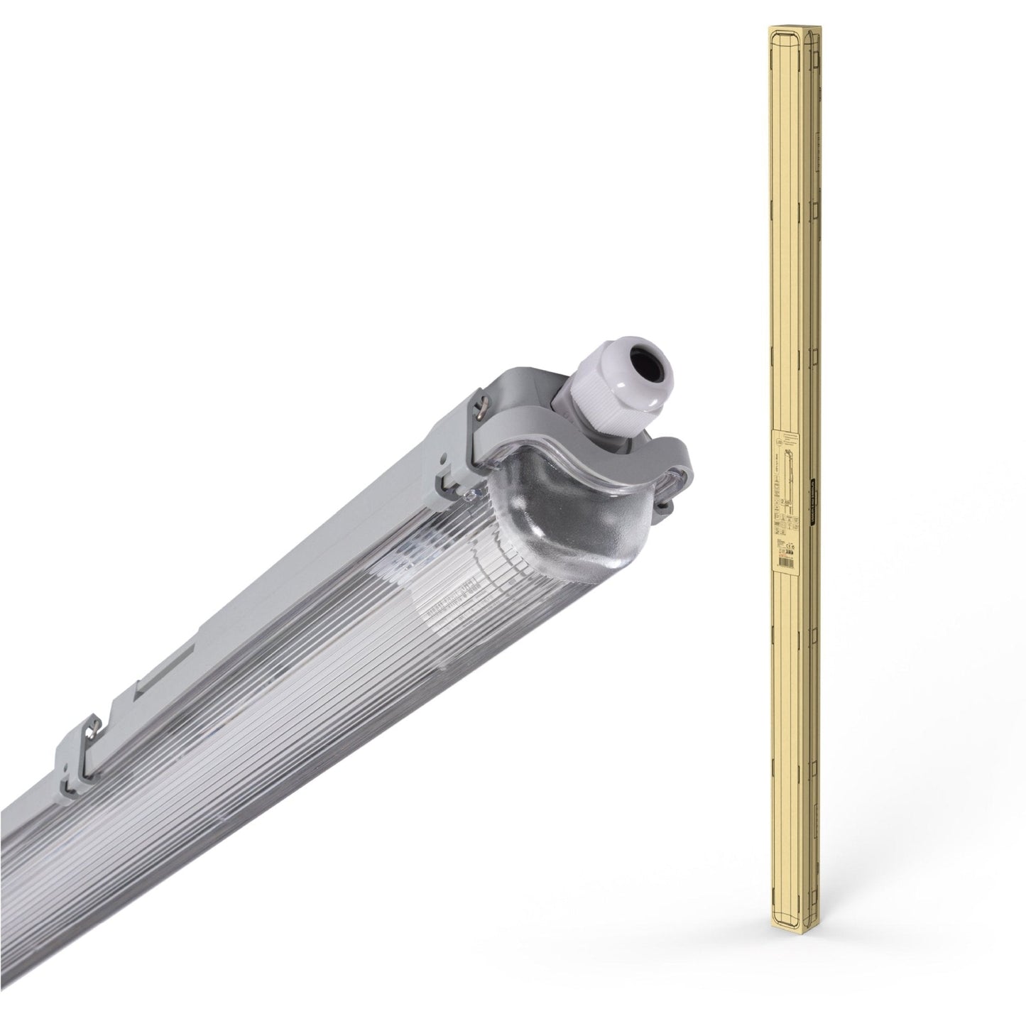 LED's Light LED TL armatuur met lamp 150 cm - Koud wit licht 6500 K - Waterdicht - Complete set