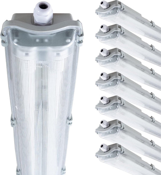 Comnox - Proventa LED TL Dubbel Armaturen 150 cm - Krachtig licht - Energiezuinig - 5760 lumen - 48 watt - LED TL - zwart