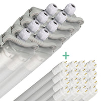 Comnox - Proventa LED TL dubbel armaturen set - Voordeelverpakking - 16 lampen 6500K